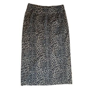 Vintage Briggs Animal Print Pencil Skirt Size 14